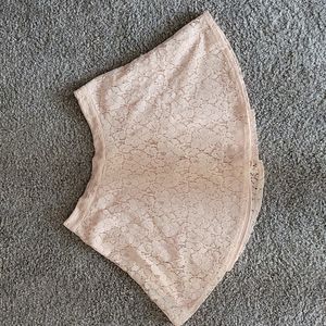 Pink Lace Skater Skirt